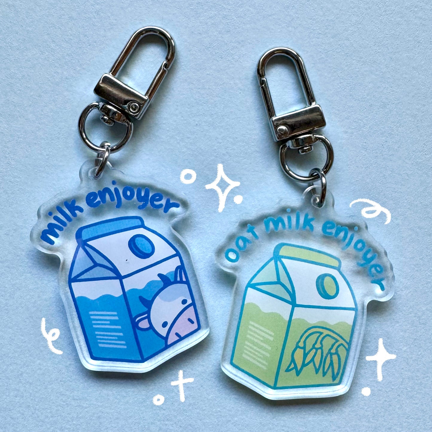 Milk & Oat Milk Enjoyer Keychain